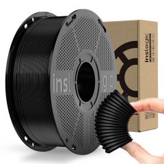 TPU 95A Black 1.75mm 3D Printer Filament 1Kg Roll