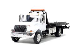 Intl Flat Bed Truck White 1/24