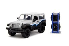 2007 Jeep Wrangler Grey w/ Tire Rack 1/24
