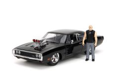 Fast & Furious Dom's Dodge Charger RT w/ Dom Figure 1/24
