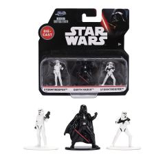 Star Wars Nano Metalfigs 3pk Darth Vader & 2 Stormtroopers