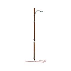 HO Street Lights Wooden Pole 3pcs