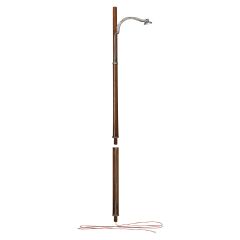 O Street Lights Wooden Pole 2pcs