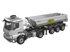 1/14 4X4 RC Truck 3Axles W/ Electric Lifting Hopper Dump Trailer RTR Orange