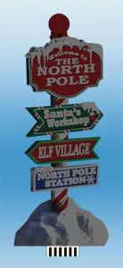 AnimatedLights North Pole Sign