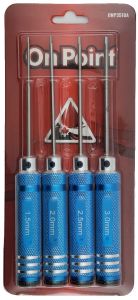 Hex Drivers 4pk 1.5mm 2mm 2.5mm 3mm Blue