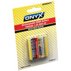 1.2V 750mAh NiMH AAA Cells 4pk