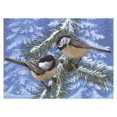 Pine Birds Paint by Number