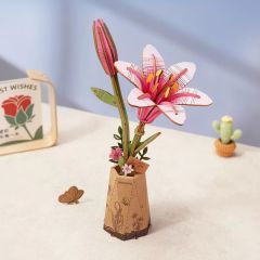 3D Wood ROWOOD Pink Lily
