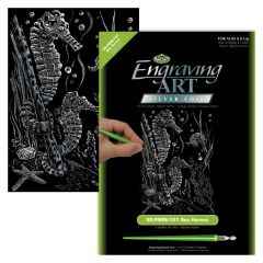 Mini Silver Foil Sea Horses