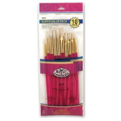 White Bristle Brush Set 10pc