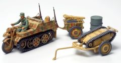 Kettenkraftrad w/ Cart & Goliath 1/48