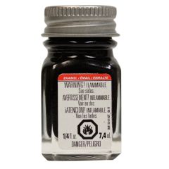 Flat Black Testors Enamel 1/4oz