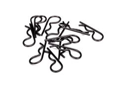 Body Clips HD Black 12pc