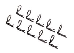Body Clips Bent Black 10pk