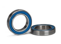 Ball Bearings Rubber Seal Blue 15x24x5 2pk