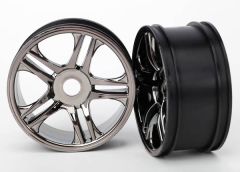Wheels Split Spoke Blk Chrm Front pr