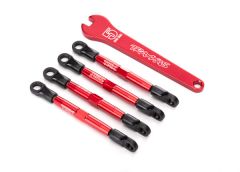 Alu Toe Links Red F & R