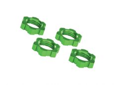 Wheel Nuts 17mm Splined Green 4pk