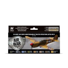Model Air US Army Air Corps MTO WWII Set 8 x 17ml