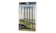 Utility Poles Single Crossbar 4pk O