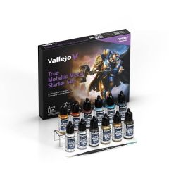 True Metallic Metal Starter Set 12x18ml w/ Mini & Brush & Step-by-Step