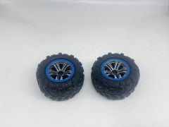 Tires mtd Blue Rims pr