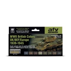 WWII British colors 1939-1945 8x17ml