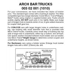 Arch Bar Trucks Short Ext Cplr 1pr