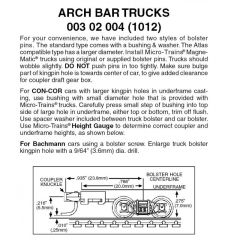 Arch Bar Trucks Long Ext 1pr