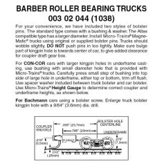 Barber RB Trucks Long Ext 1pr