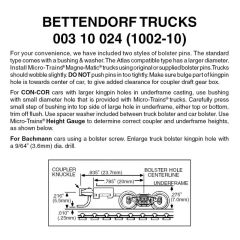 Bettendorf Trucks Long Ext Cplr 10pr