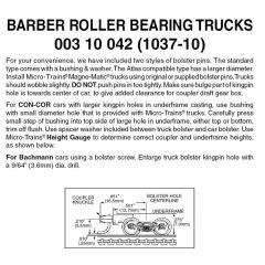 Barber RB Trucks w/ Med Ext Cplr 10pr