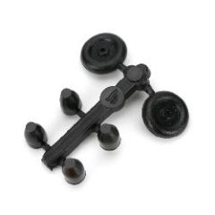3/8in Micro Tail  Wheels W/Retainers