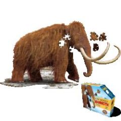 I Am Wooly Mammoth Shaped Puzzle 100pc