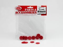 Plastic Wheels Red 3/4in 8pk