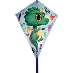 Diamond Kite 25in Crystal Dragon