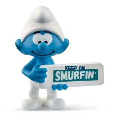 Smurf with Sign