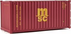 20ft Ribside Container MSC Red
