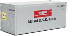 20' Smooth-Side Container - Ready to Run -- Mitsui OSK (white, blue, red)