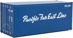 20' Smooth-Side Container - Ready to Run -- Pacific Far East Line (blue, white)