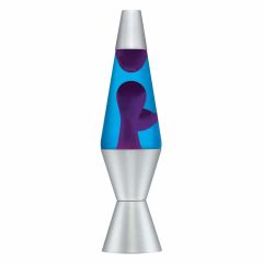 14.5in Lava Lamp Glitter / Purple/ Blue / Silver