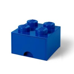 Lego 4 Knobs Brick 1 Drawer Blue