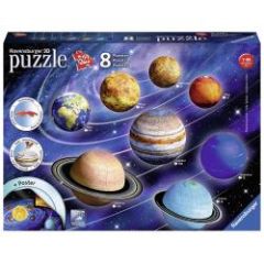 Solar System 8 Planet 3D Puzzle 522pc