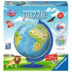Childrens World Globe 180pc 3D Puzzle
