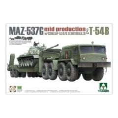 MAZ-537G w/ Trailer & T-54B 1/72