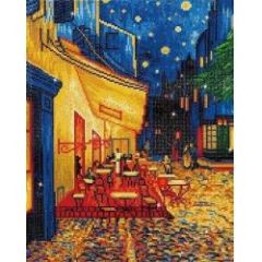 Diamond Dotz Cafe At Night by Van Gogh 19.5 x 23.6