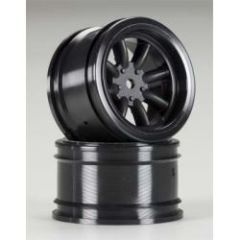 Vintage 8-Spoke Wheels Black pr