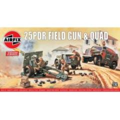 British 25pdr Field Gun & Quad 1/76
