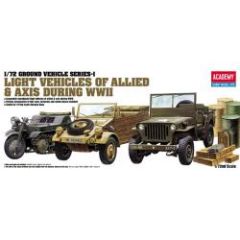Light Vehicles Allied & Axis WWII 1/72